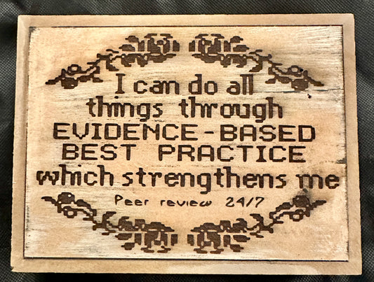 Evidence-Based Practices Plaque