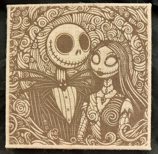 Jack and Sally Square Plaque