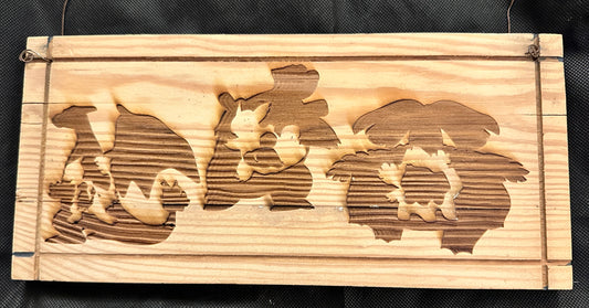 Pokemon Kanto Starter Evolution Plaques