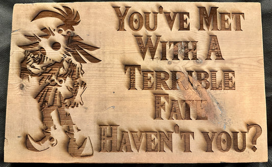 Zelda Terrible Fate Plaque