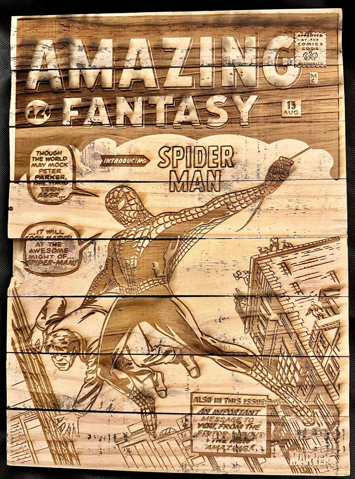 Amazing Fantasy 15 (Spider-Man Debut) Plaque