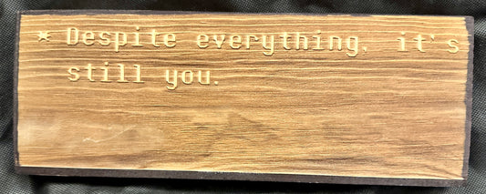 Undertale Despite Everything Plaque