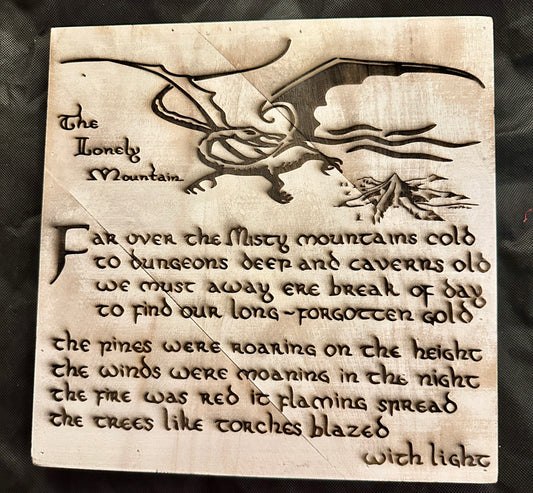 The Lonely Mountain Plaque