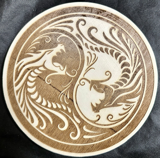 Dragon Ying-Yang Plaque