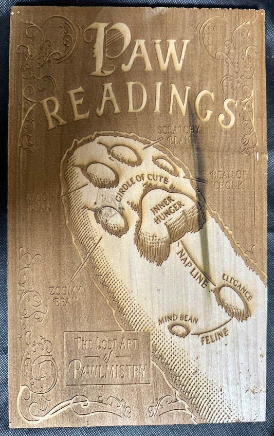 Paw Readings Palmistry Plaque