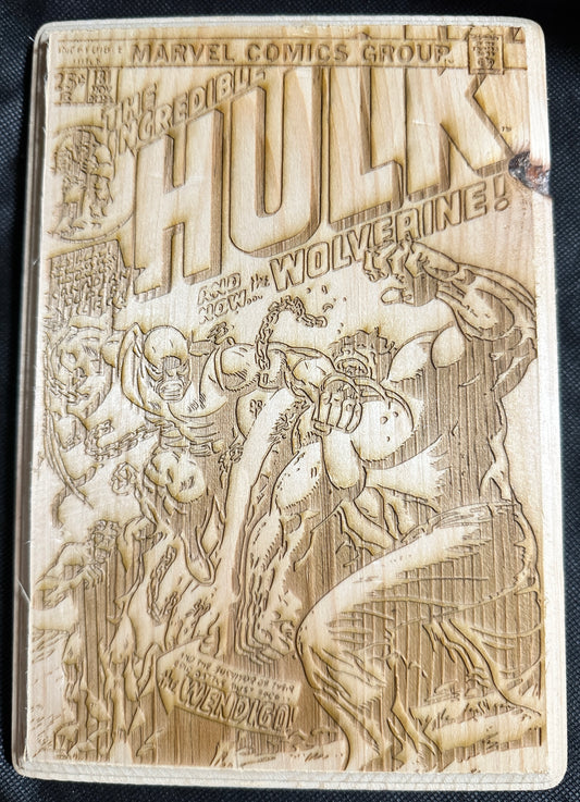 The Incredible Hulk 180 (First Appearance of Wolverine) Comic Cover Plaque