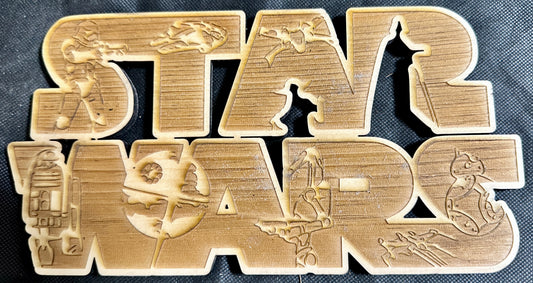 Star Wars Logo Cutout Plaque