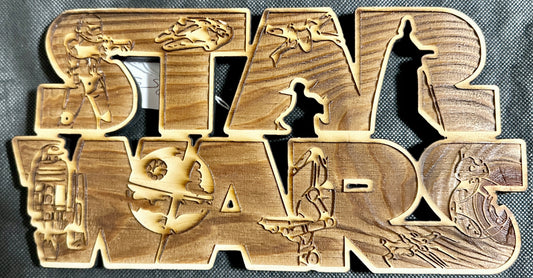 Star Wars Logo Cutout Plaque