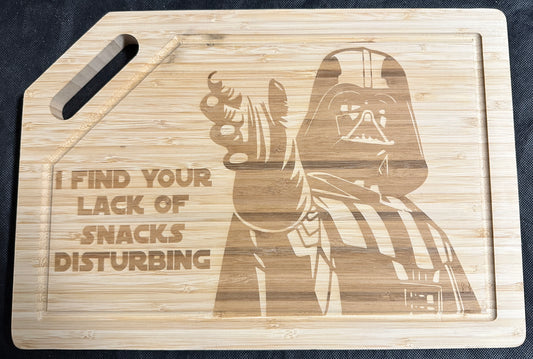Darth Vader Snacks Cutting Board