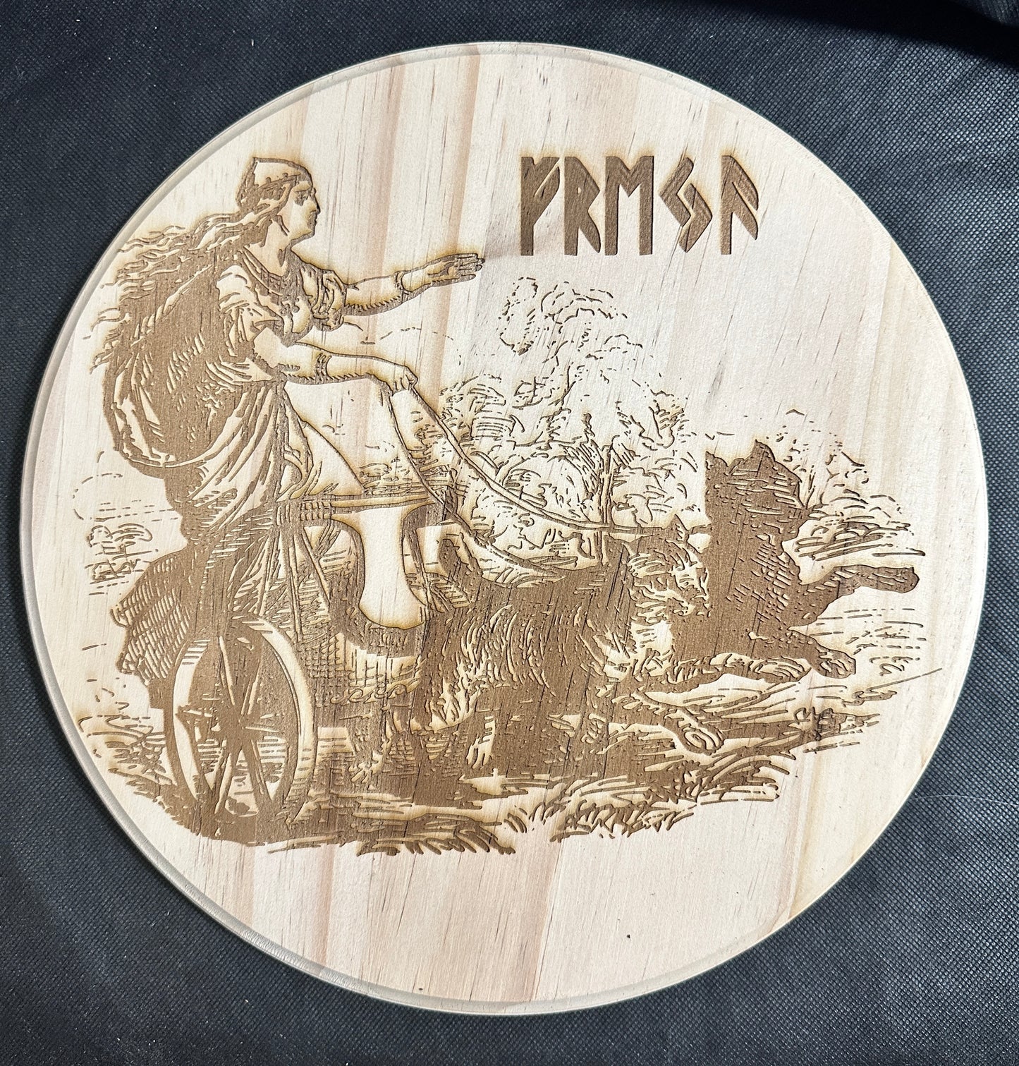 Freyja Cat Chariot Plaque