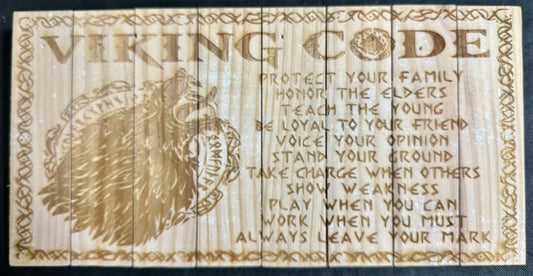 Viking Code Plaque