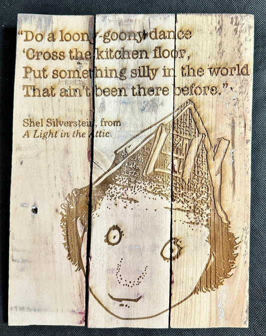 Shel Silverstein A Light in the Attic Plaque