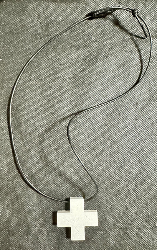 Misato Neon Genesis Evangelion White Cross Necklace