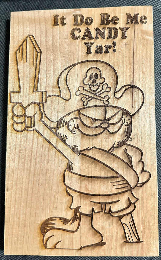 Garfield Halloween Candy Plaque