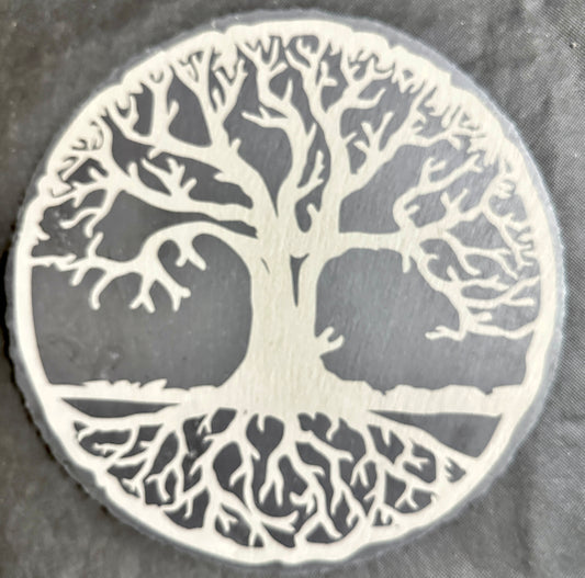 Tree of Life Slate Serving Plate