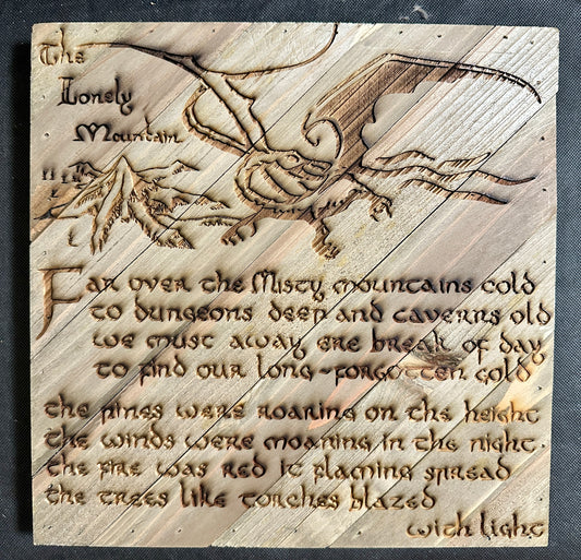 The Lonely Mountain Plaque