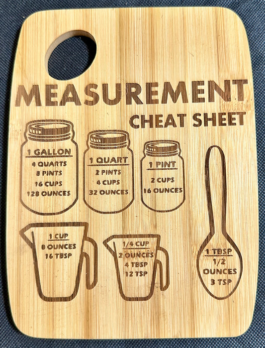 Measuring Guide Cutting Board