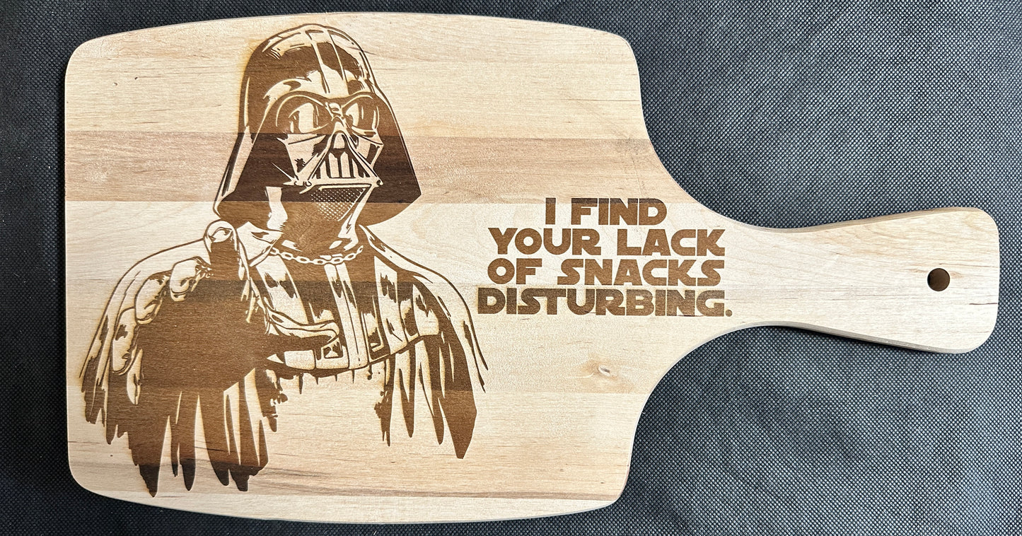 Darth Vader Snacks Cutting Board