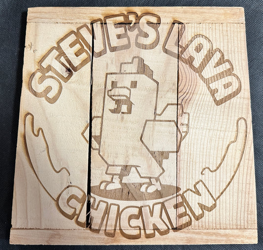 Steve's Lava Chicken Plaque