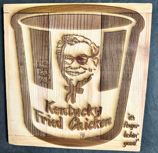Kentucky Fried Chicken Bucket Plaque