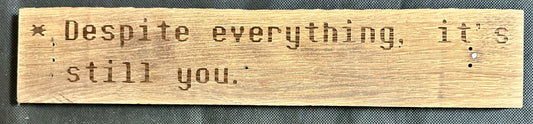 Undertale Despite Everything Plaque