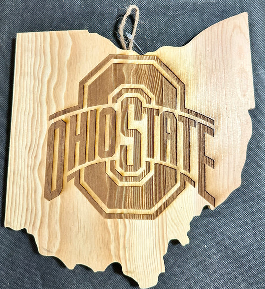 Ohio State Cutout Plaque