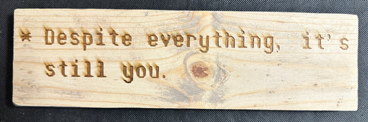 Undertale Despite Everything Plaque