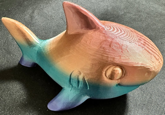 Happy Rainbow Shark 3D Print