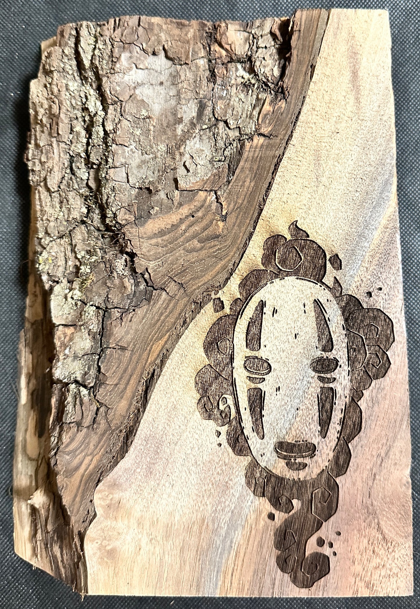 No Face Live Edge Plaque
