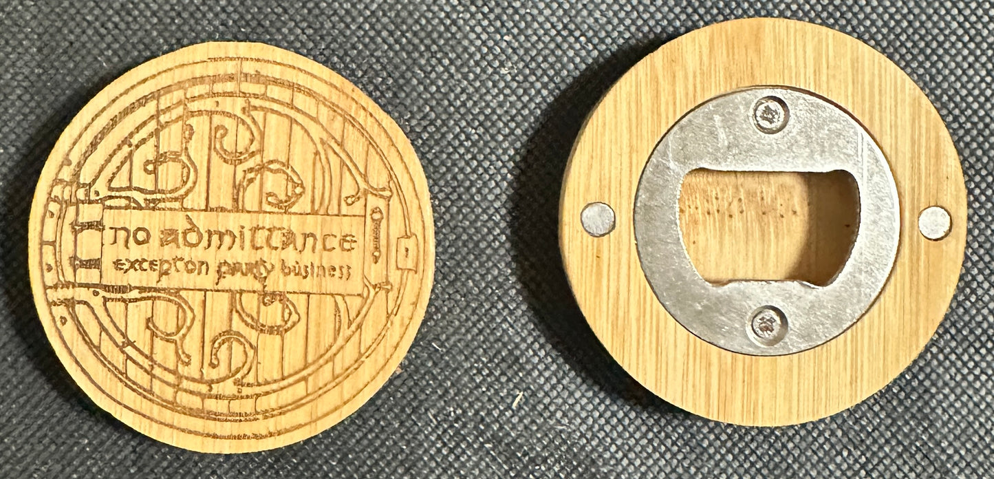 Bamboo Magnetic Bottle Openers