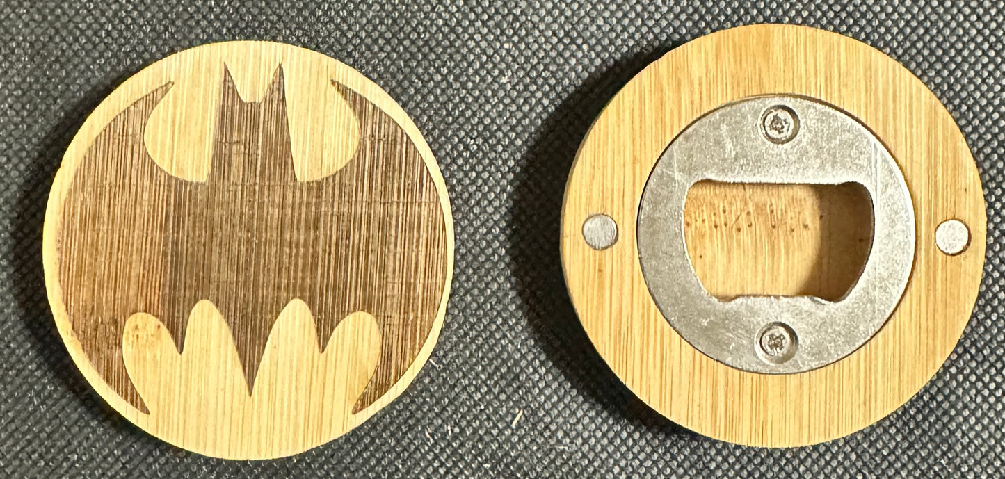 Bamboo Magnetic Bottle Openers