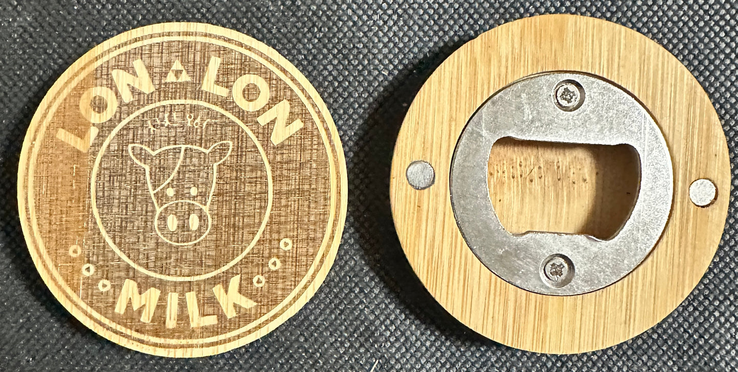 Bamboo Magnetic Bottle Openers