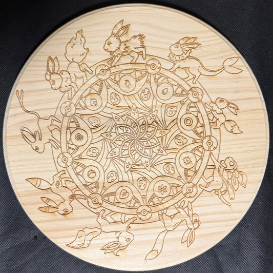 Eeveelution Wheel Plaque