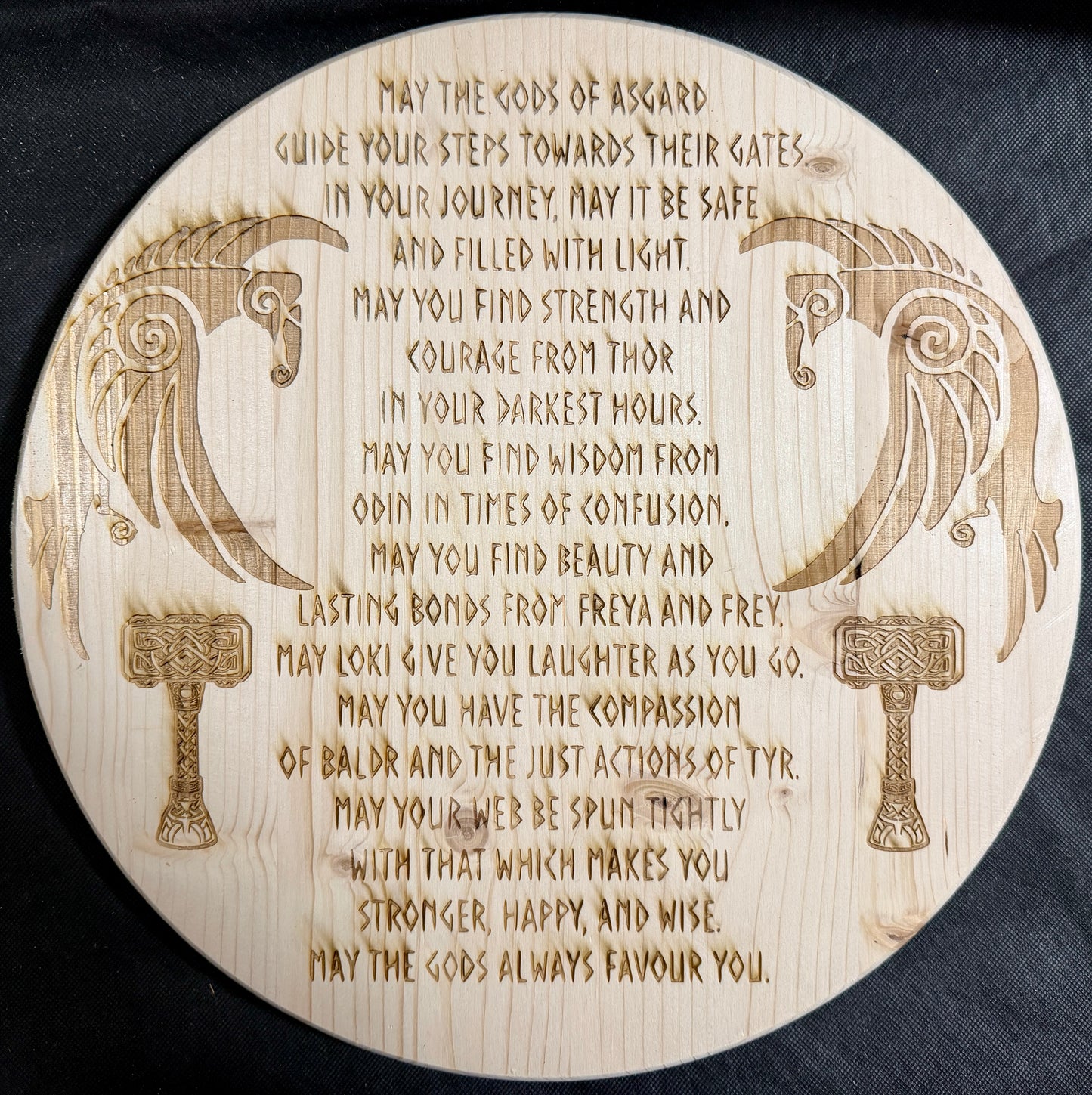 Norse Prayer Plaque