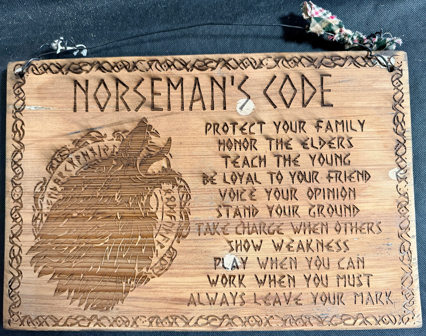 Norseman's Code Plaque