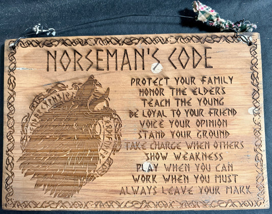 Norseman's Code Plaque