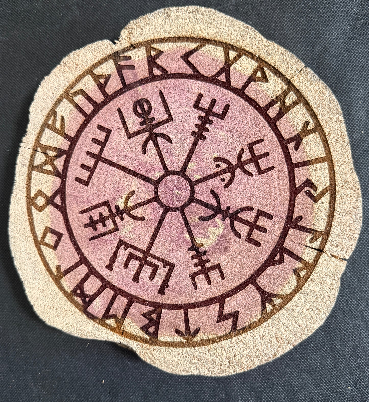 Vegvísir Norse Compass Plaque