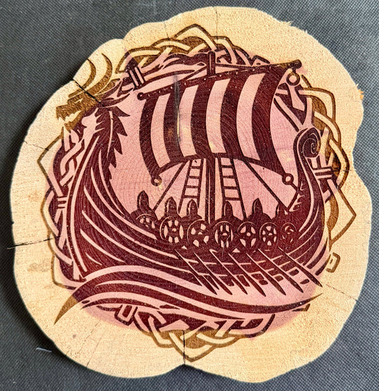 Norse Longboat Plaque