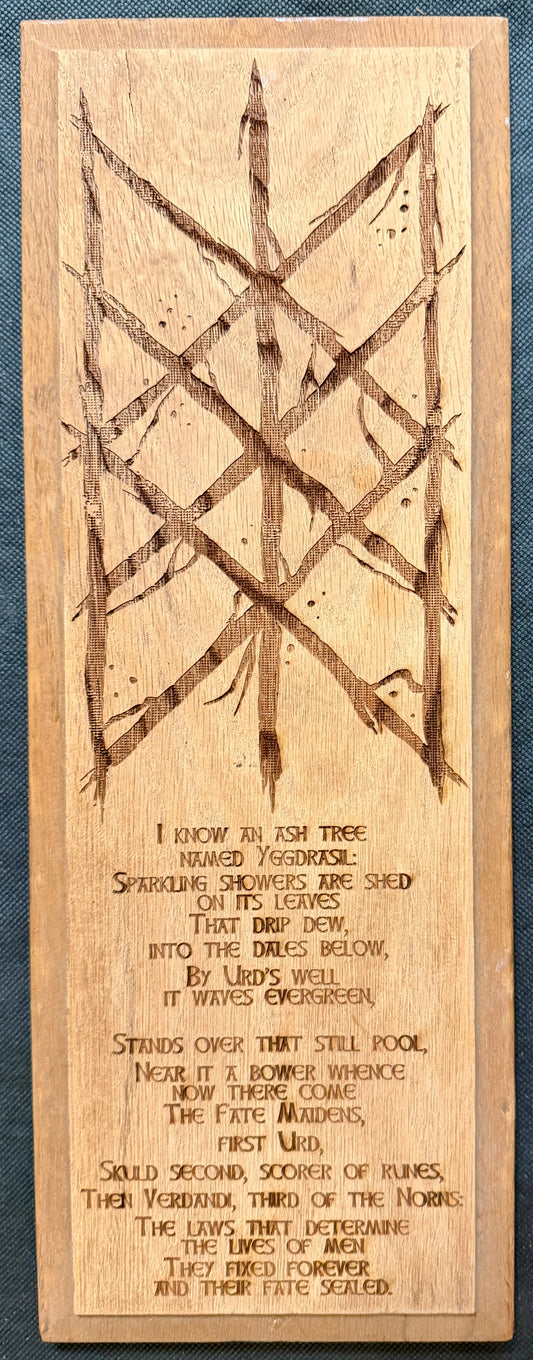 Web of Wyrd Voluspa Plaque