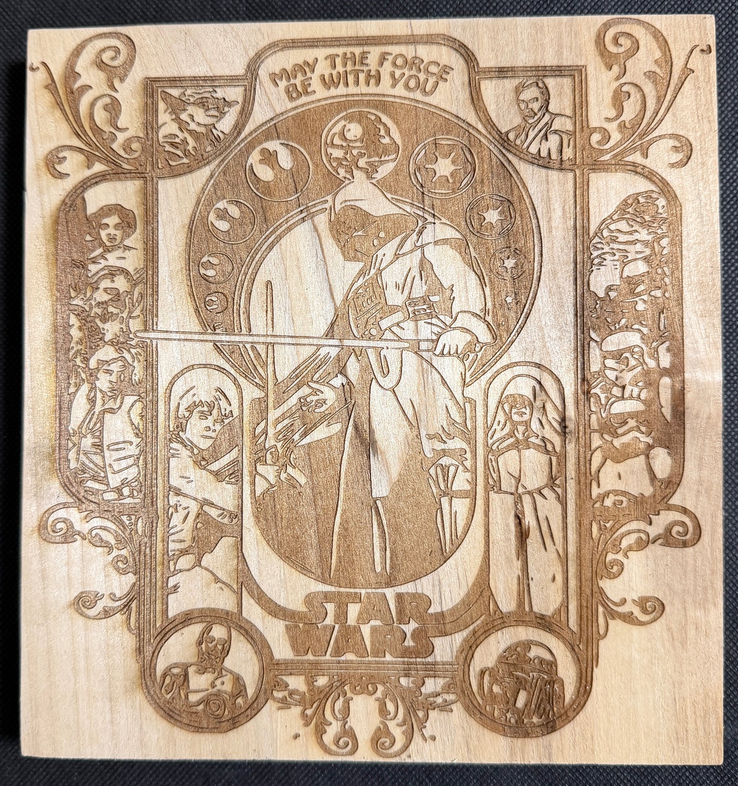 Star Wars Characters Art Nuevo Plaque