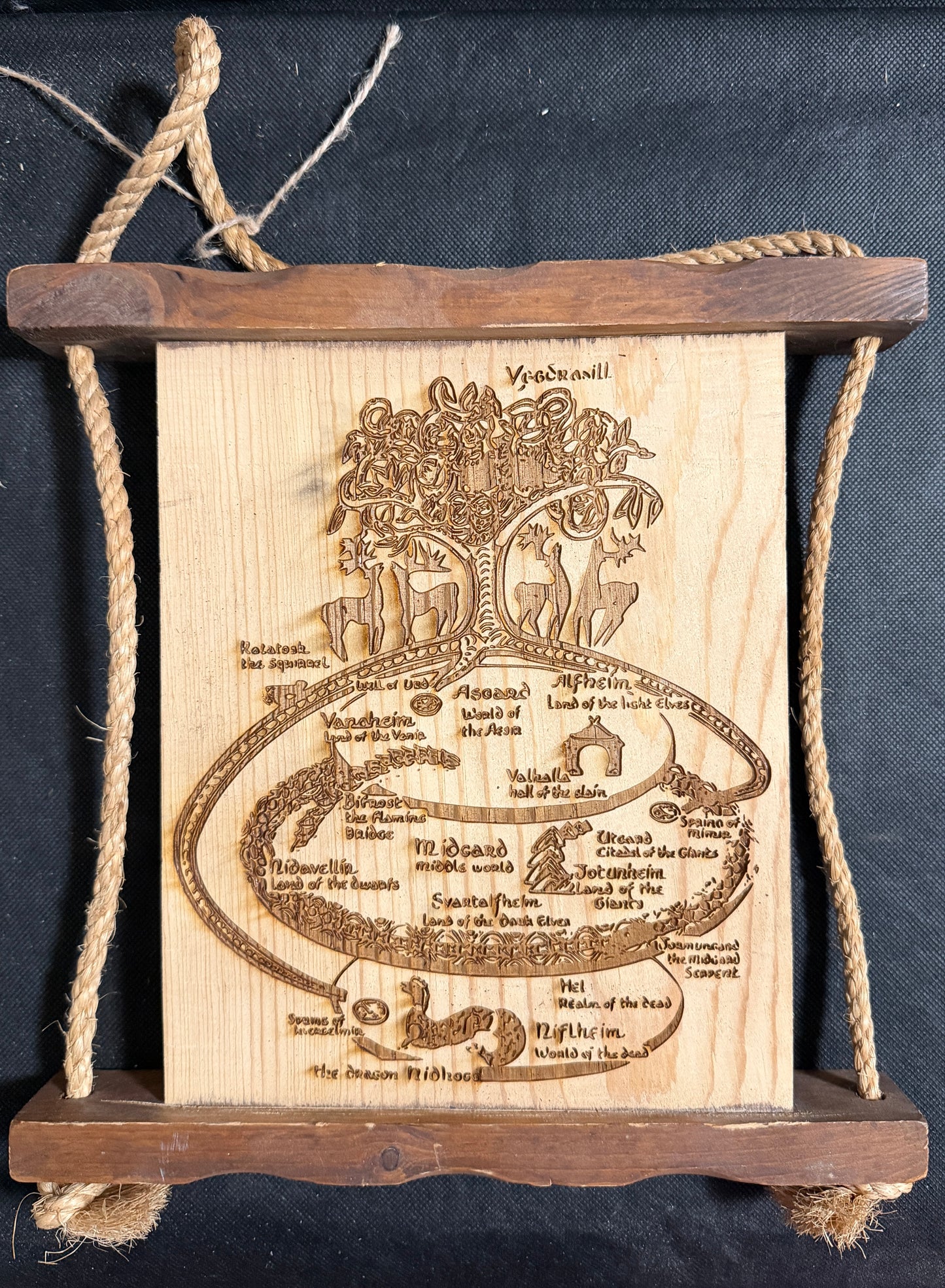 The Norse Nine Realms of Reality Plaque