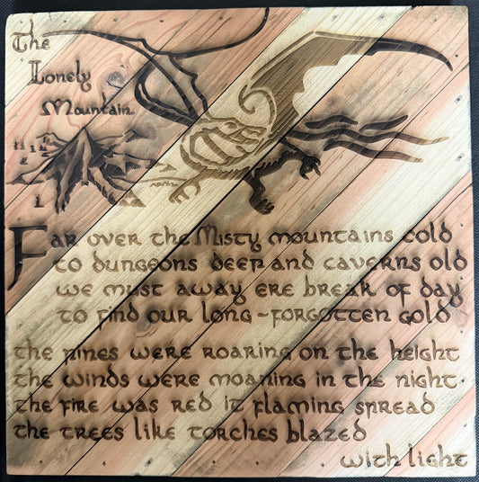 The Lonely Mountain Plaque