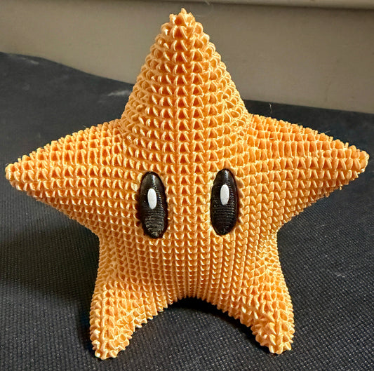 3D Printed Super Mario Star Knit Style Starman