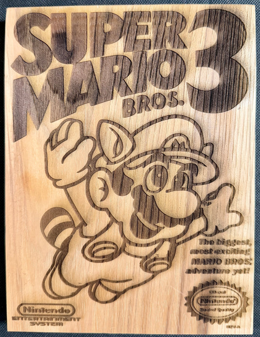 Super Mario Bros. 3 Box Art Plaque