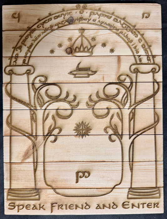 Lord of the Rings Doors of Durin Plaque