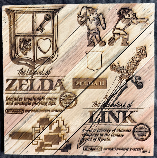 Zelda I and II Plaque