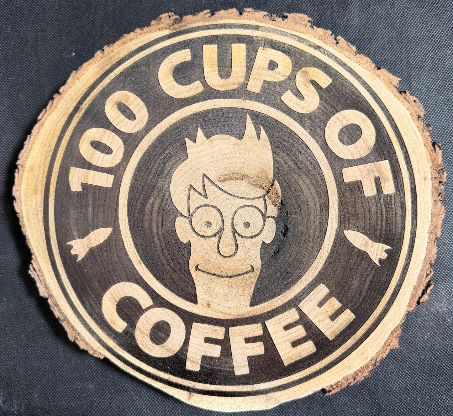 100 Cups of Coffee Futurama Plaque