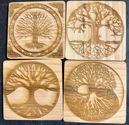 Tree of Life 4 Coaster Set