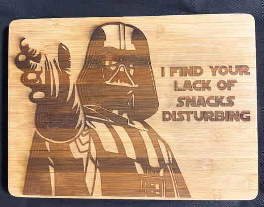 Darth Vader Snacks Cutting Board