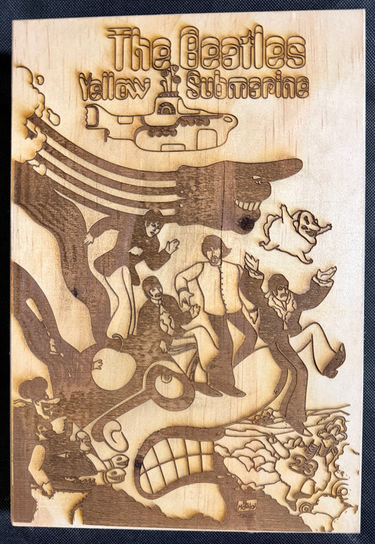 The Beatles Yellow Submarine Plaque